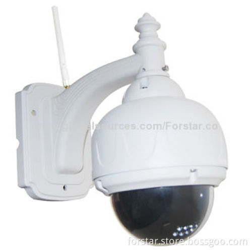 Outdoor PT IP Network Camera, Up to 15m IR Night Vision Range, Embedded IR-cut Filter